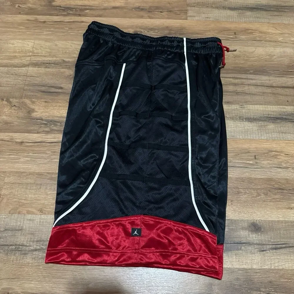 2012 Air Jordan Chicago Silky Dazzle Shiny Vintage Basketball 395417-012 Shorts